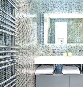 Плитка мозаика для пола душевой кабины - модель 2