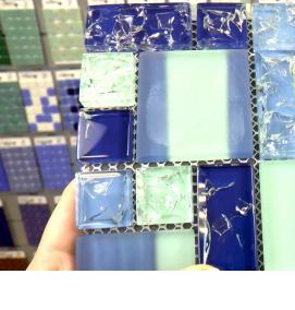 Плитка мозаика голубая - тип 3