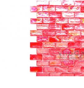 Плитка мозаика красная - модель 2