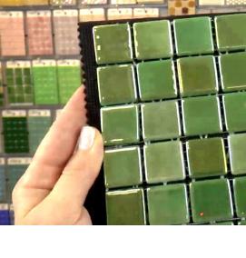 Плитка мозаика зеленая - модель 1