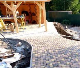 Плитка тротуарная 300х300х30 коричневая - модель 2