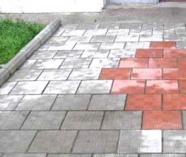 Плитка тротуарная 300х300х30 мм 8 кирпичей - тип 3
