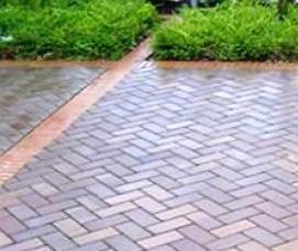 Плитка тротуарная брусчатка кирпичик 100х200х60 мм серая - тип 4