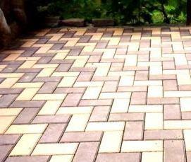 Плитка тротуарная брусчатка кирпичик 100х200х80 мм - тип 1