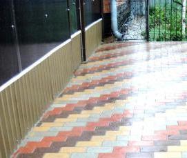 Плитка тротуарная брусчатка кирпичик 100х200х80 мм - тип 4