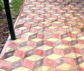 Плитка тротуарная фигурная - вариант 4