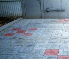 Плитка тротуарная калифорния 300 300 30 - модель 2