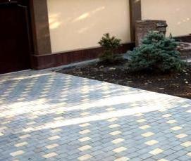 Плитка тротуарная кирпичик 60 мм - вариант 1