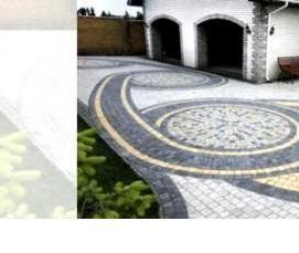 Плитка тротуарная в загородный дом - модель 1