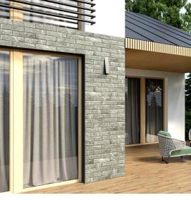 Плитки керамические фасадные толщиной 9 мм - модель 2