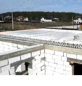 Плиты перекрытия на газоблок - вариант 4