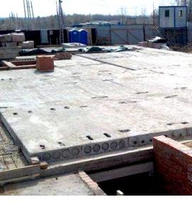 Плиты перекрытия на газоблок - вариант 2