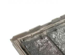 Плоская керамическая черепица - модель 1