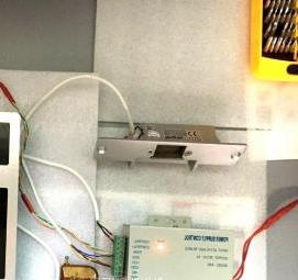 Подключение домофона с электромагнитным замком - вариант 4