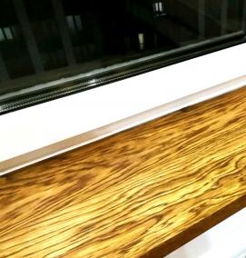 Подоконник из слэба дерева - вариант 1