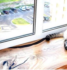 Подоконник из слэба дерева - вариант 3