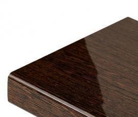 Подоконник коричневый пластиковый - вариант 3