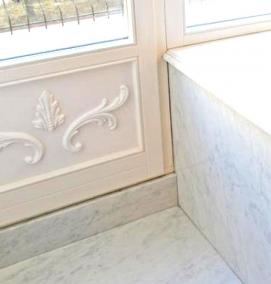 Подоконник уличный металлический - модель 1