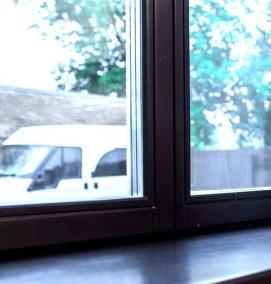 Подоконники черные матовые - вариант 4