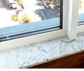 Подоконники из искусственного камня под мрамор - вариант 3