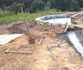 Подпорные сваи - модель 2