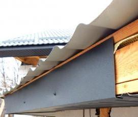 Подшивка свесов пластиковым ом - тип 2