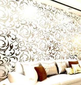 Покраска виниловых обоев на флизелиновой основе - вариант 2