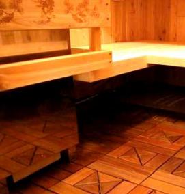 Поленница для бани - вариант 4