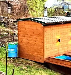 Поленница для бани - вариант 3