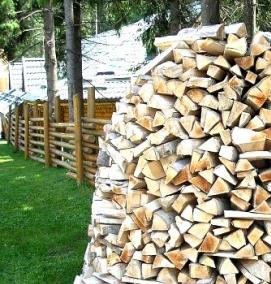 Поленница для дров уличная - модель 3