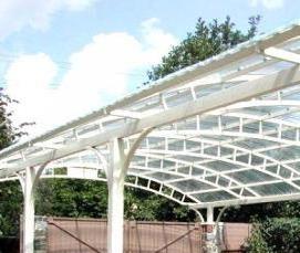 Поликарбонат 8 мм для навеса - модель 3