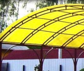 Поликарбонат 8 мм для навеса - модель 2