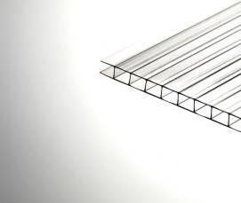 Поликарбонат сотовый толщиной 10 мм прозрачный - тип 2