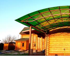 Поликарбонат зеленого цвета - вариант 4