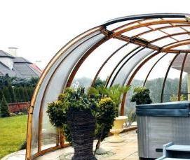 Поликарбонатные беседки для дачи - вариант 2