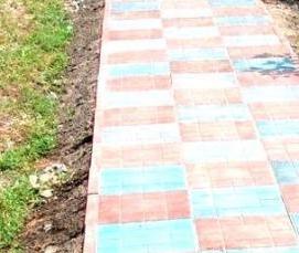 Полимерпесчаная плита - вариант 1