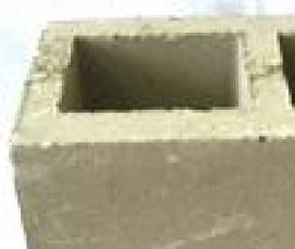 Полнотелый блок пескоцементный - вариант 1