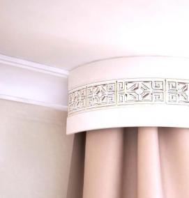 Полукруглый потолочный карниз для штор - тип 3