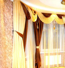 Полукруглый потолочный карниз для штор - тип 2