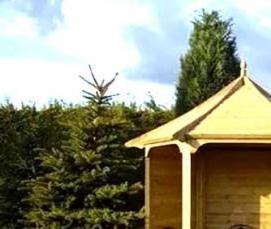 Полуоткрытые беседки для дачи - модель 1