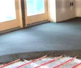 Полусухая стяжка для теплого пола - вариант 2