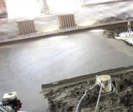 Полусухая стяжка пола - вариант 3