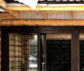 Портальные деревянные окна - модель 2