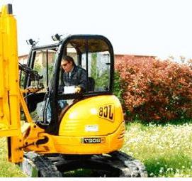 Посадка деревьев трактором - модель 4