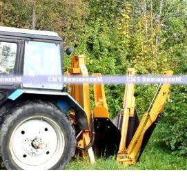 Посадка деревьев трактором - модель 3