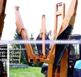 Посадка деревьев трактором - модель 2