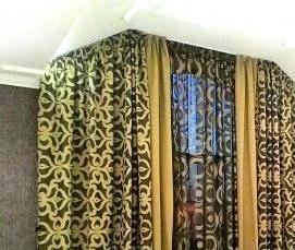 Пошив штор из ткани заказчика - модель 1