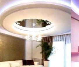 Потолки комбинированные из гипсокартона и натяжной - тип 1