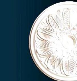 Потолочная розетка из полиуретана - модель 2