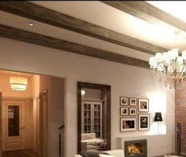 Потолочные балки из досок - тип 1